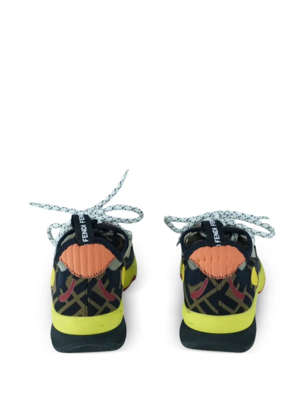 Fendi Pre-Owned Freedom FF Patchwork Sneakers | White | FARFETCH