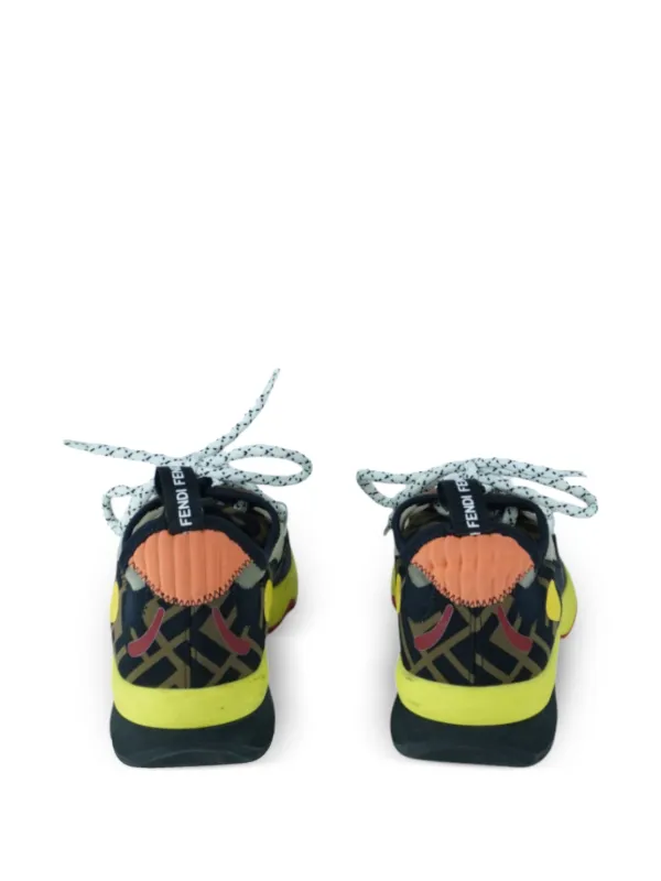 Fendi Pre-Owned Freedom FF Patchwork Sneakers | White | FARFETCH