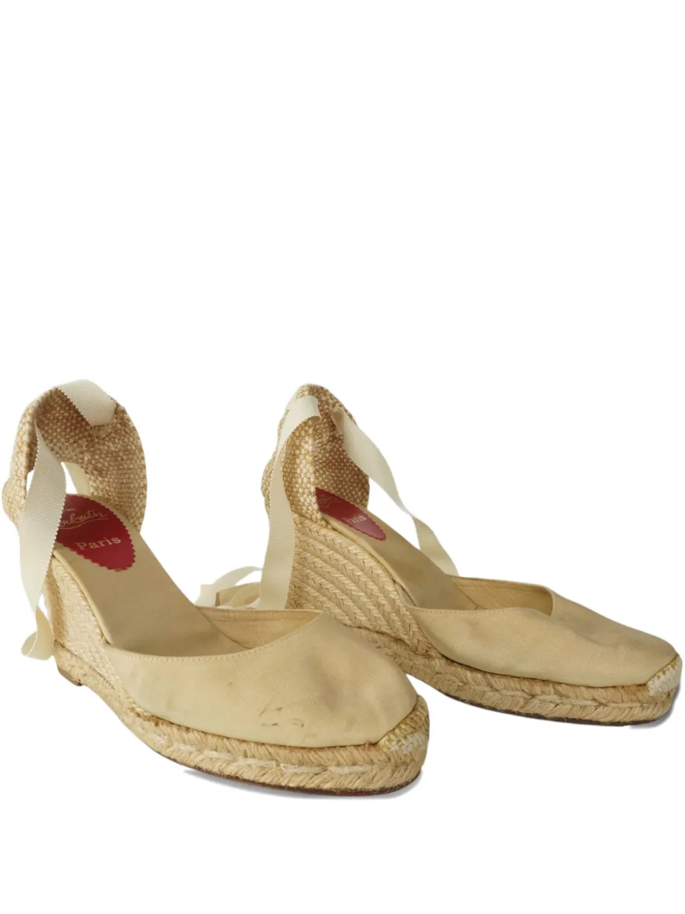 Christian Louboutin Pre-Owned leather espadrilles - Toni neutri