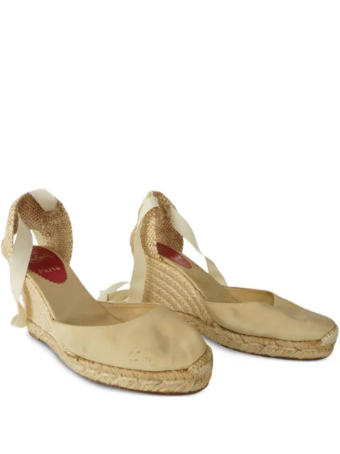Christian Louboutin Pre-Owned espadrilles en cuir