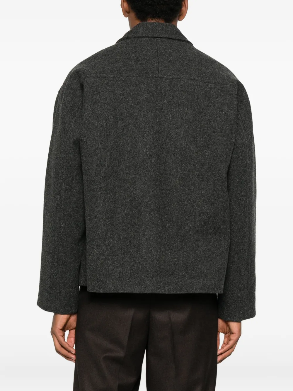 Noyoco Holar Button-fastening Jacket In Black