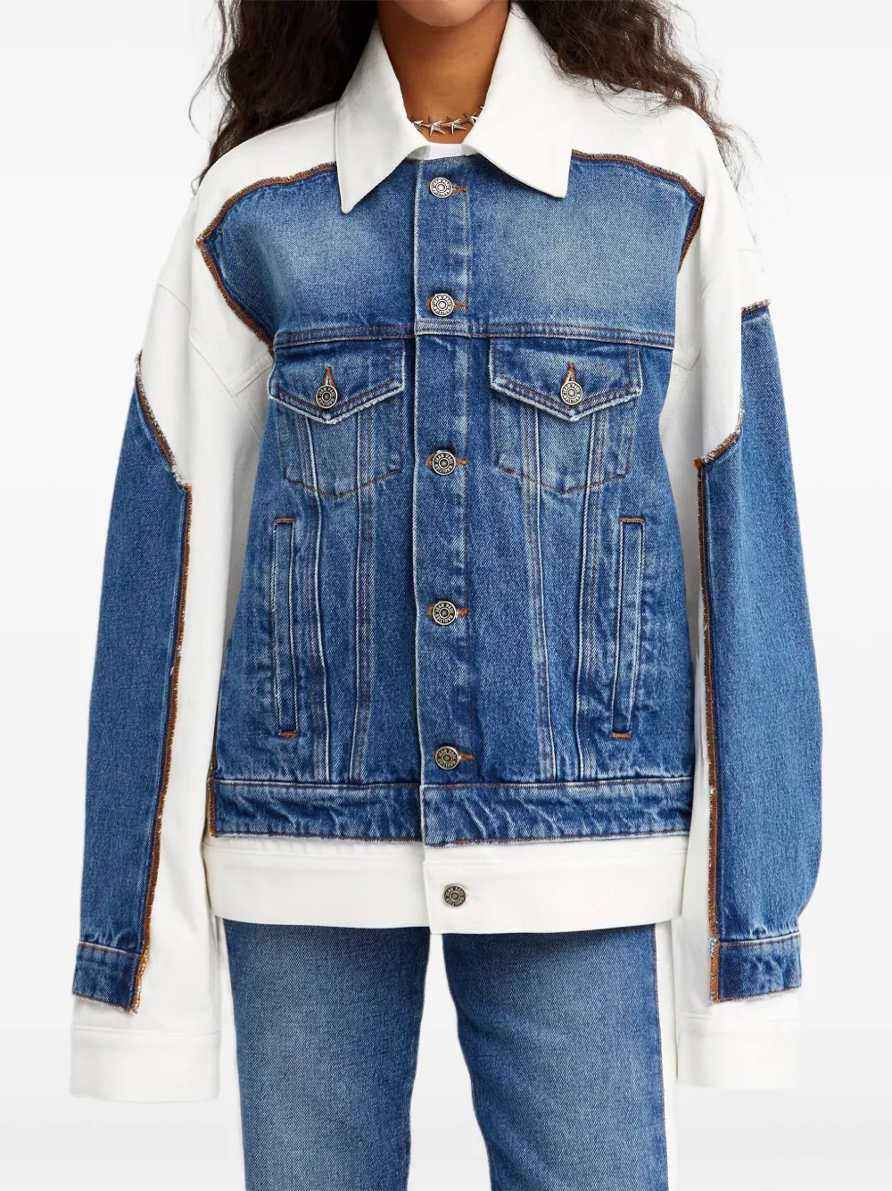 Jean Paul Gaultier Jack met knoopsluiting Blauw