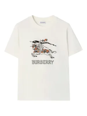 Burberry Camisa Equestrian Knight | Rosa | FARFETCH BR