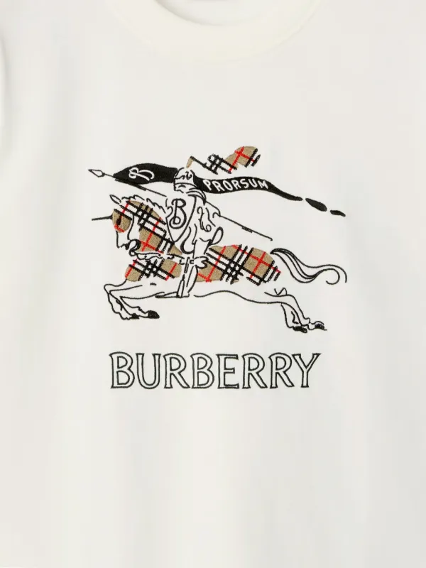 Burberry EKD Sketch T-shirt | White | FARFETCH CA