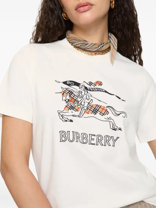 Burberry EKD Sketch T-shirt | White | FARFETCH CA