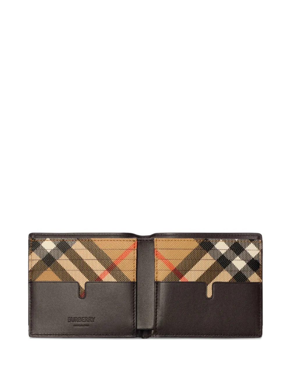  Burberry Leather Bifold Wallet - Brown 