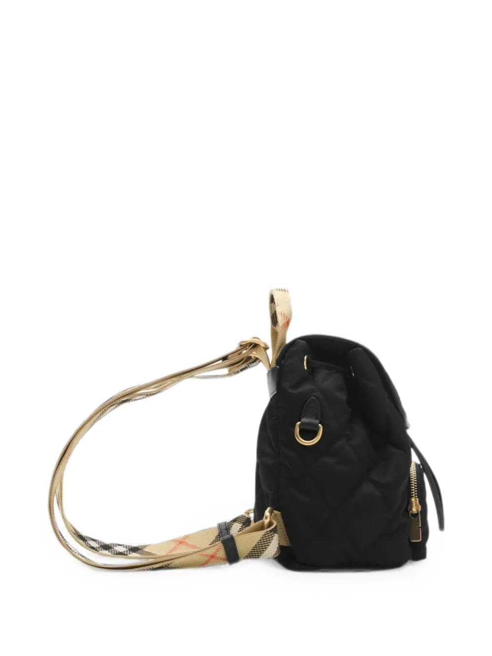 Burberry Horseshoe gewatteerde rugzak Zwart
