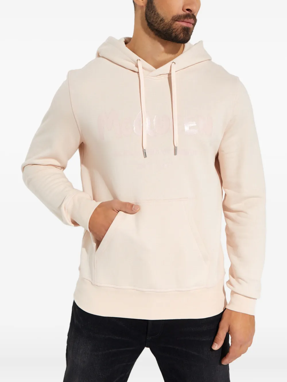 Alexander McQueen Katoenen hoodie Roze
