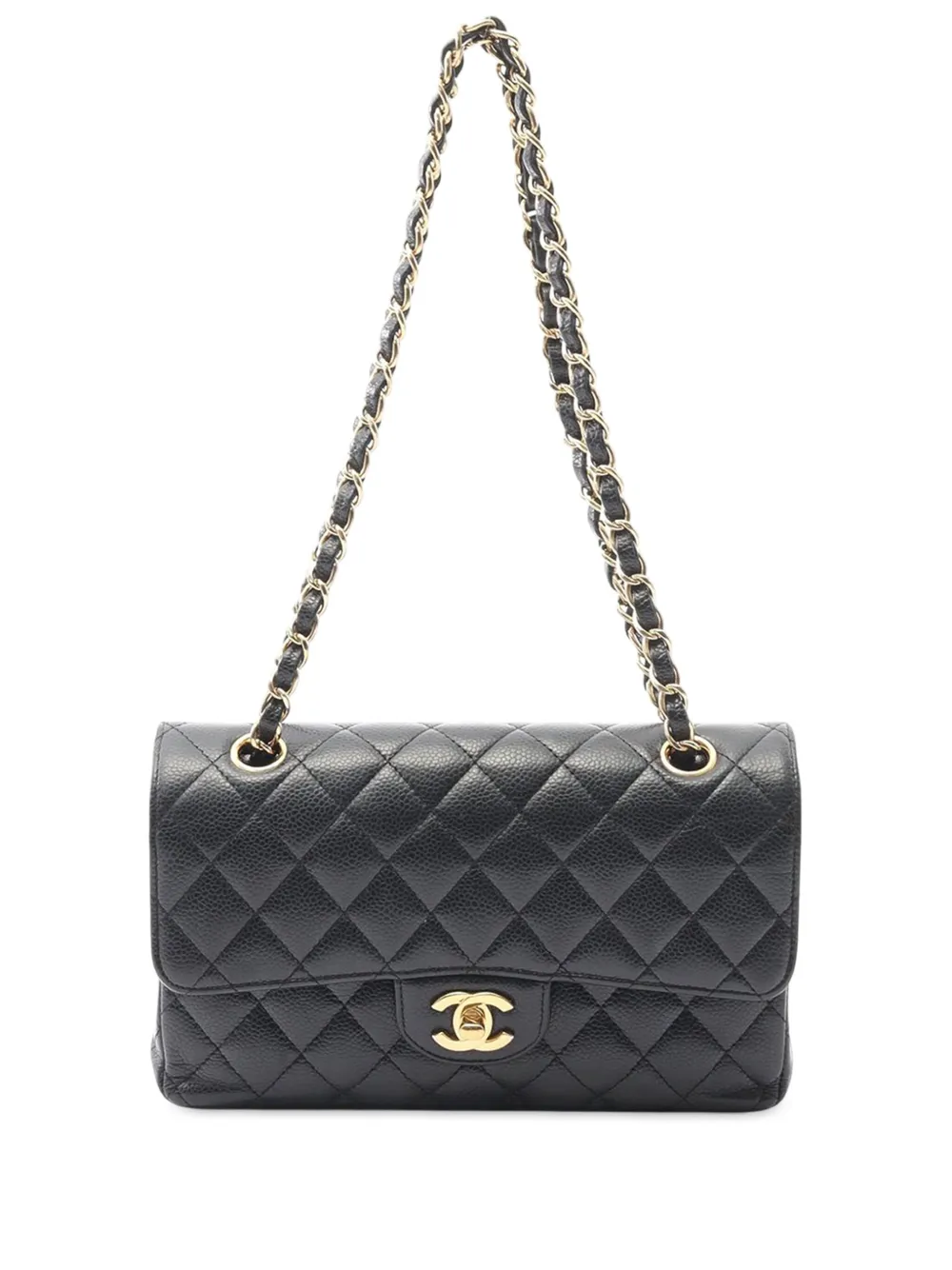 CHANEL Pre-Owned 2021-2025 Medium Classic Caviar Double Flap shoulder