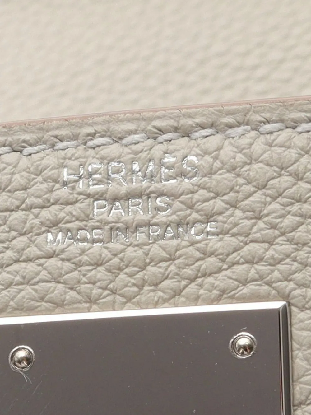 Pre-owned Hermes 2023 Togo Kelly Ii Retourne 28 Handbag In Gray