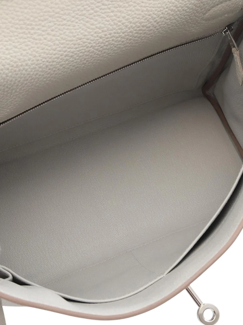 Pre-owned Hermes 2023 Togo Kelly Ii Retourne 28 Handbag In Gray