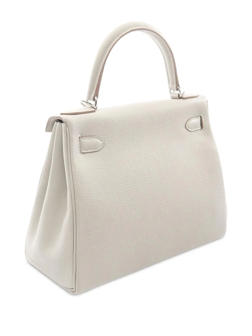 Pre-owned Hermes 2023 Togo Kelly Ii Retourne 28 Handbag In Gray