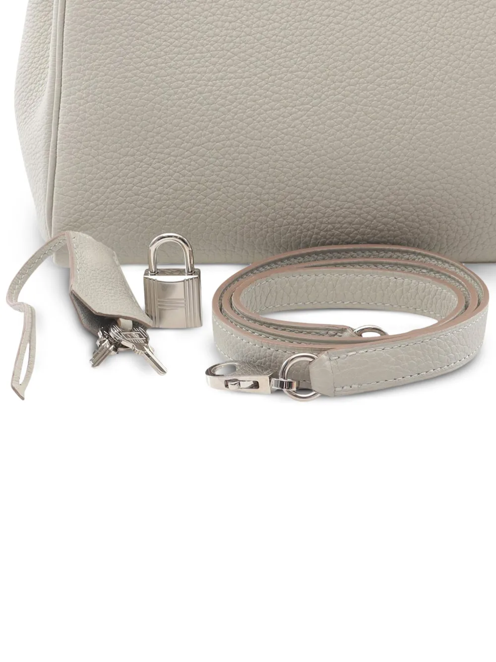 Pre-owned Hermes 2023 Togo Kelly Ii Retourne 28 Handbag In Gray