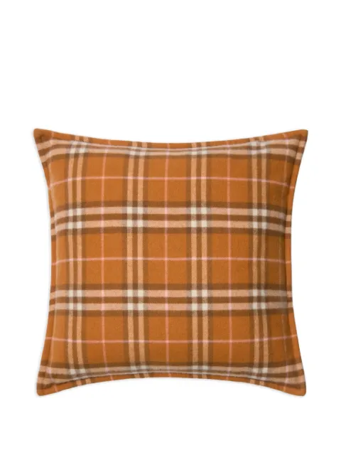 Burberry checked cashmere cushion (52cm x 52cm)