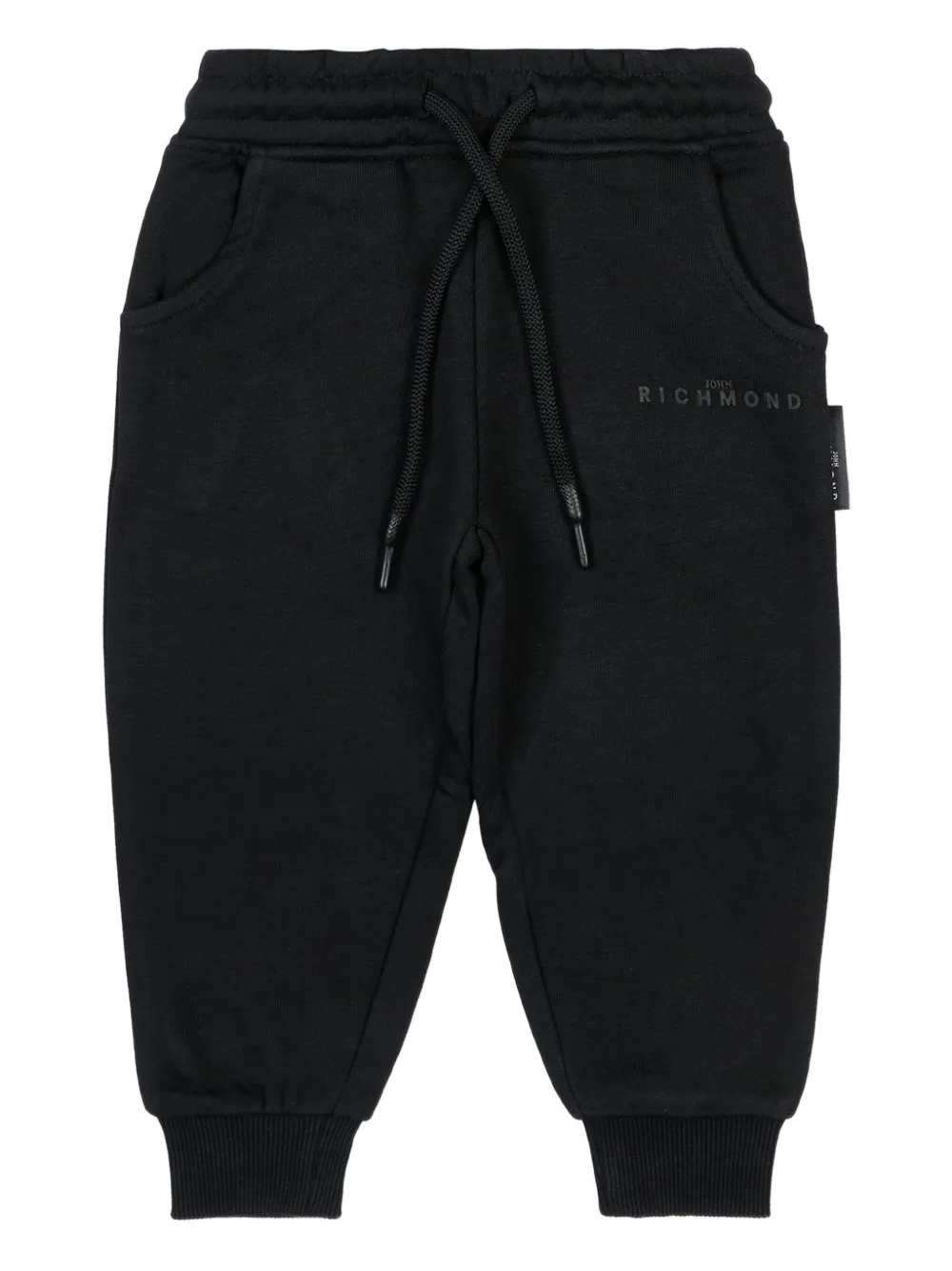 John Richmond Junior logo-drawstring track pants | Black | Image 1