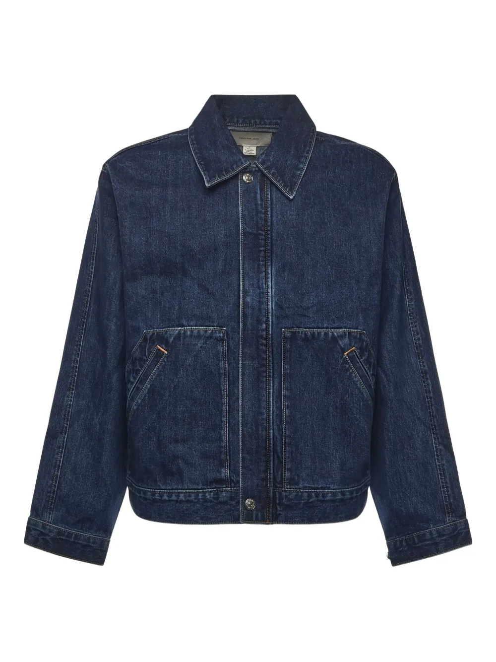 Calvin Klein button cotton denim jacket | Blue | Image 1