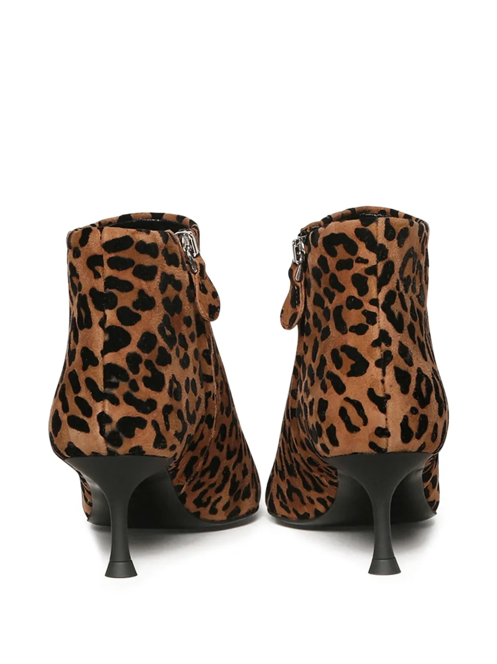 Giuliano Galiano Laarzen met dierenprint en hak Bruin