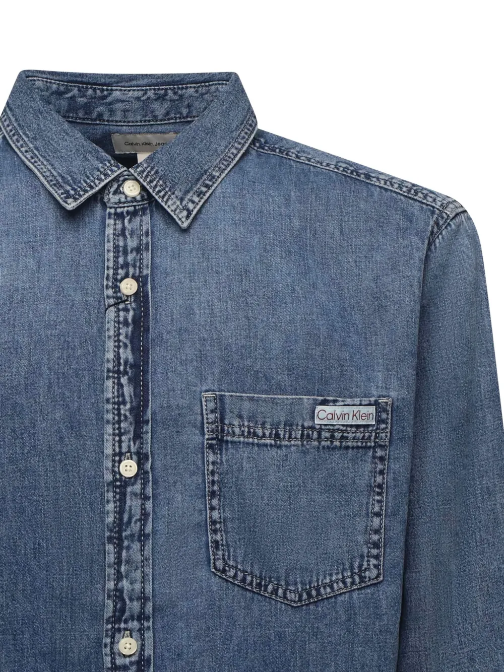 Calvin Klein Overhemd met knopen Blauw