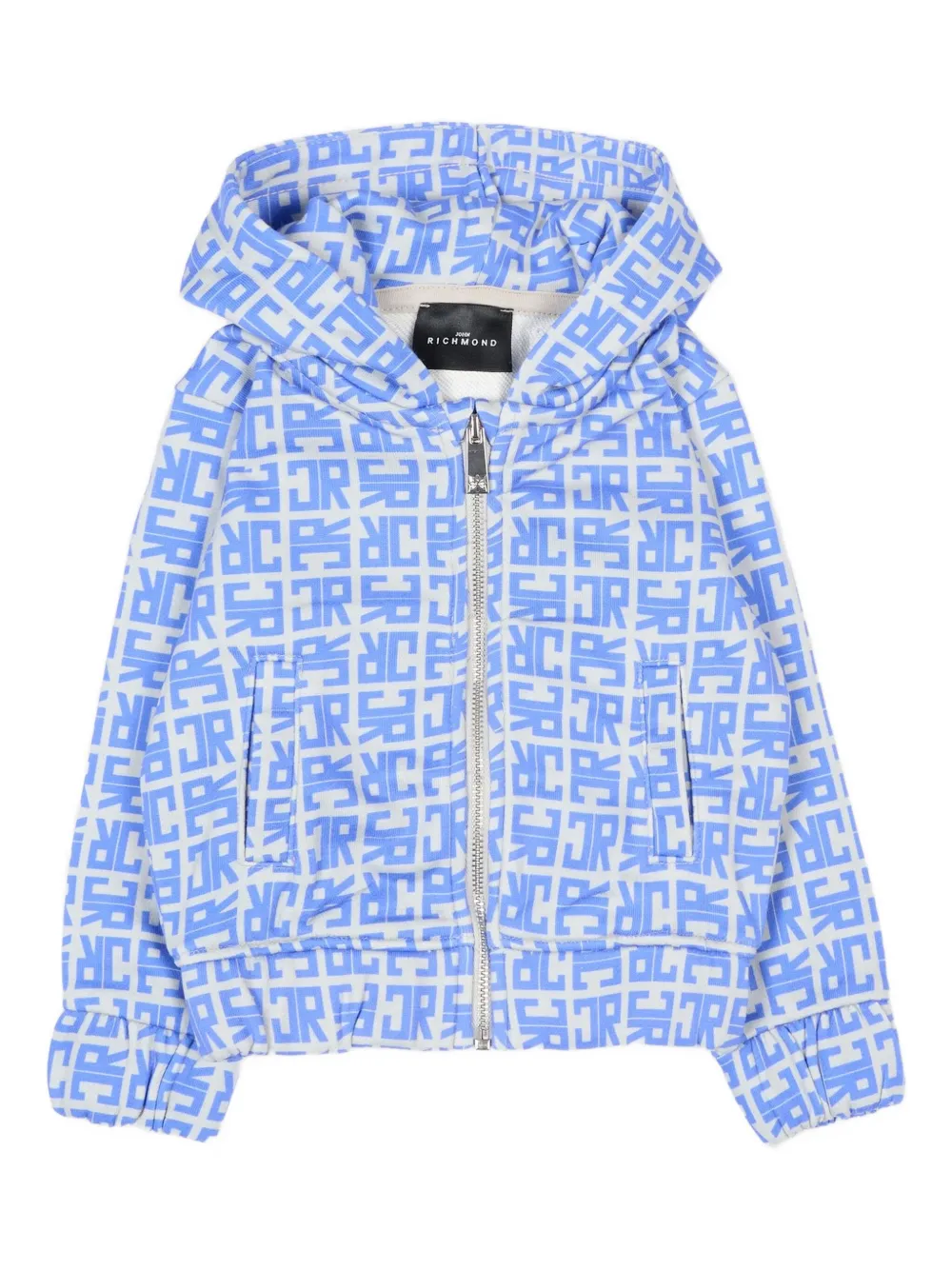 John Richmond Junior monogram hoodie - Blu