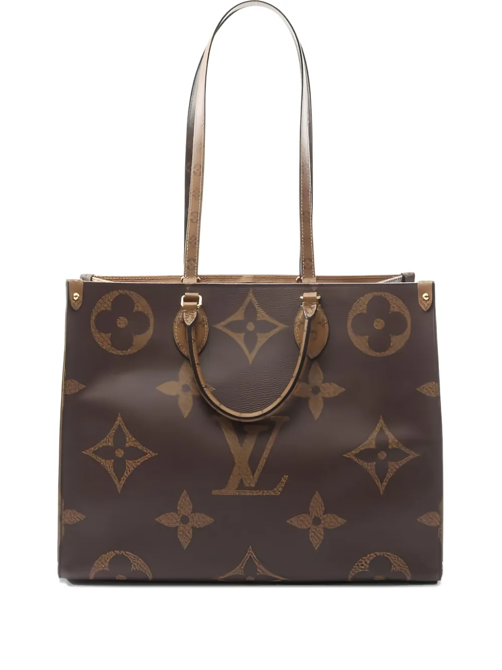Louis Vuitton Pre-Owned 2019 オン ザ ゴー GM ハンドバッグ - ブラウン Louis Vuitton Pre-Owned 2019 オン ザ ゴー GM ハンドバッグ - ブラウン