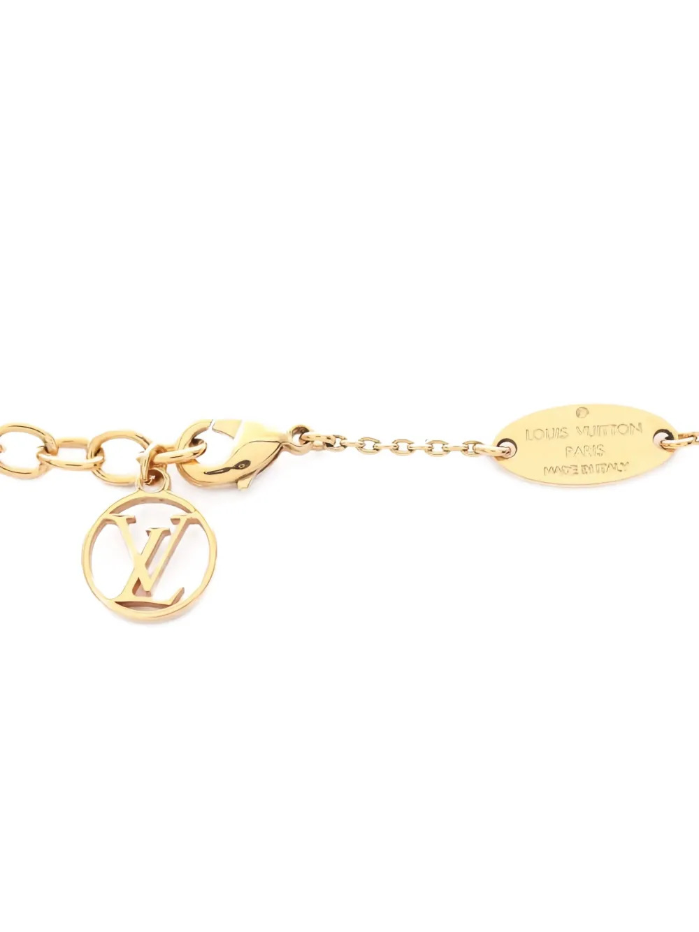 Pre-owned Louis Vuitton 2021 Collier Louisette Flower-pendant Necklace In Gold