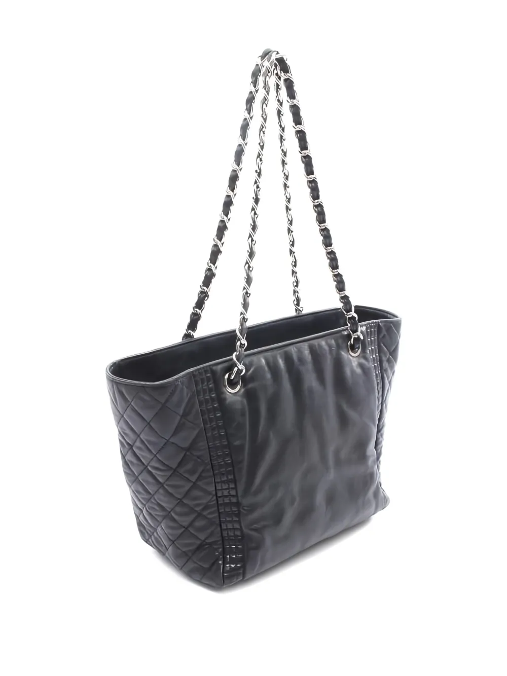CHANEL Pre-Owned 2012 coco-mark chain leather shoulder bag - Zwart