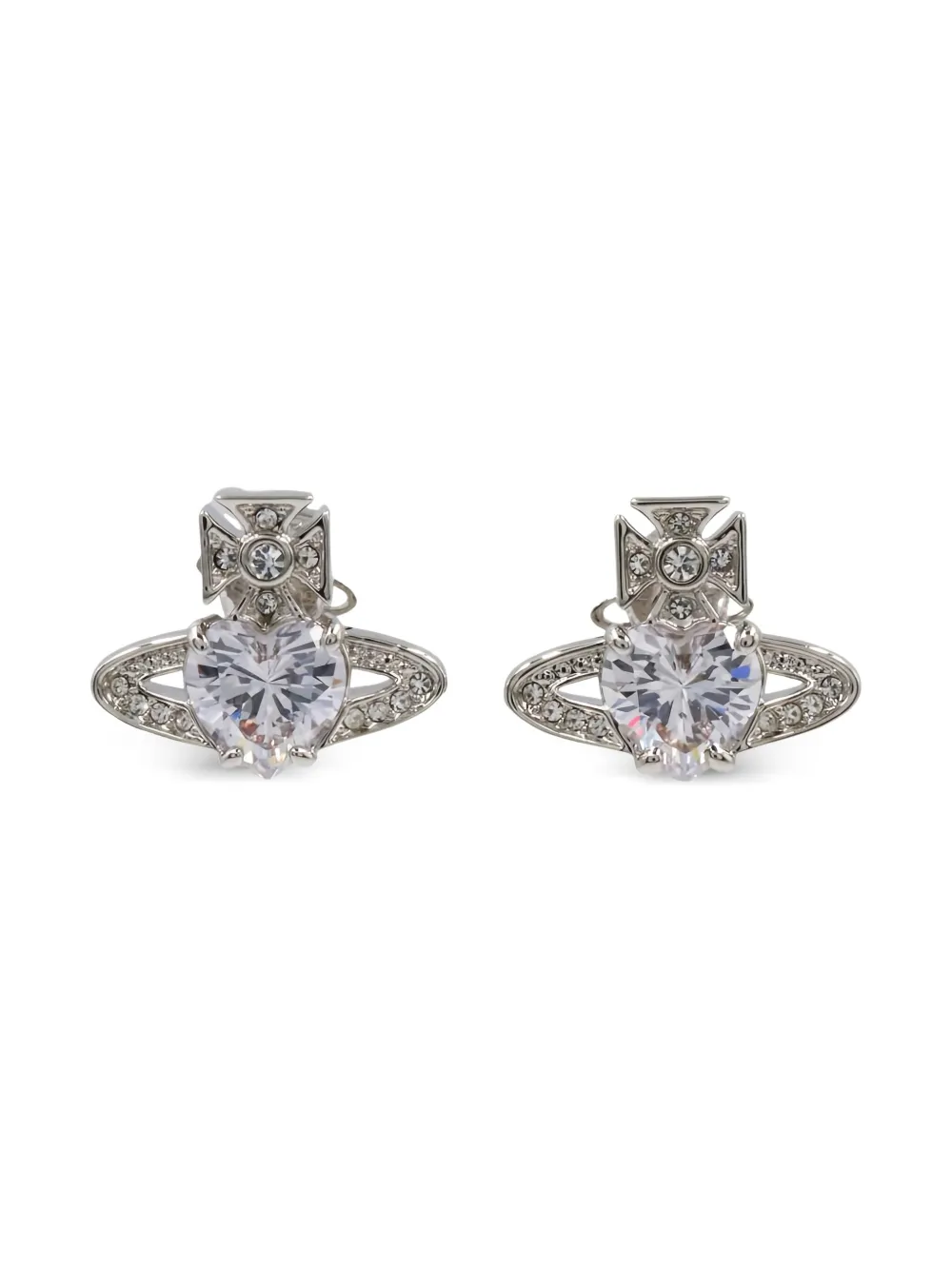 Vivienne Westwood Pre-Owned 2020s Ariella Orb ピアス - シルバートーン Vivienne Westwood Pre-Owned 2020s Ariella Orb ピアス - シルバートーン