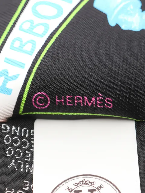 Hermès Pre-Owned 2020s Funny Ice Cream ribbon scarf