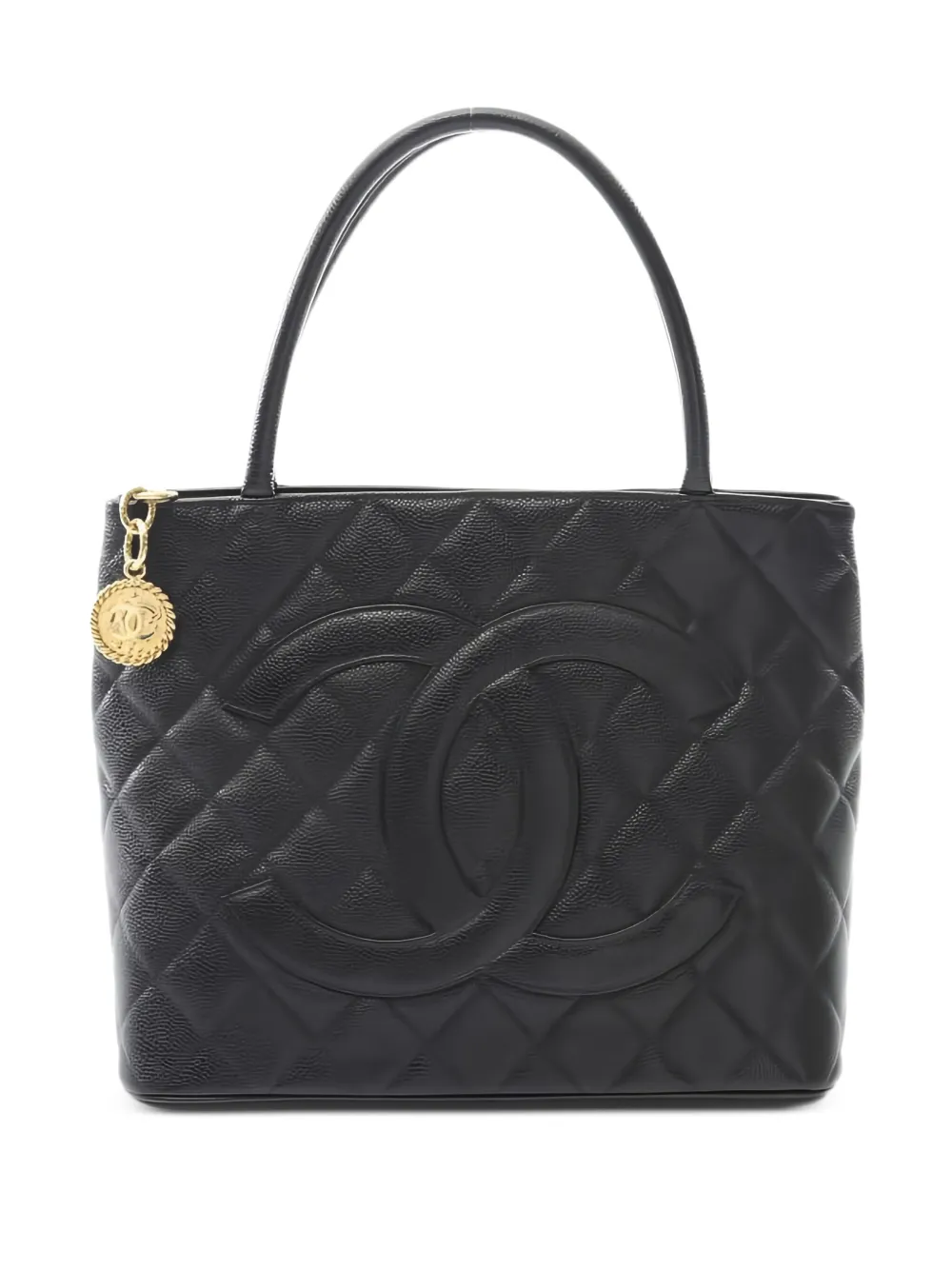 CHANEL Pre-Owned cabas matelassé Reissue (2004-2005) | noir | Image 1