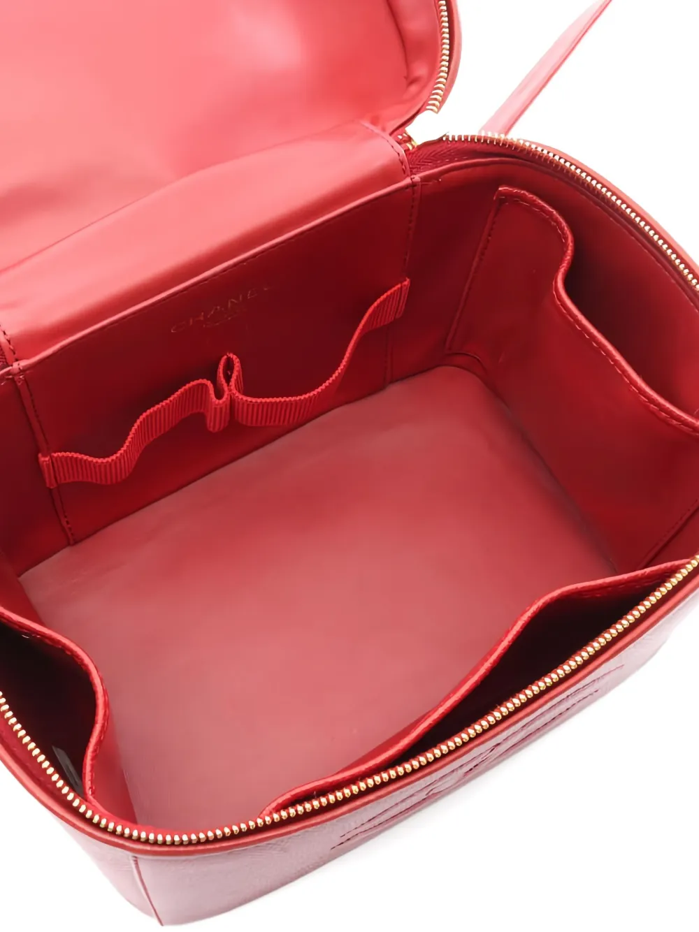 CHANEL Pre-Owned 1997-1999 kleine Coco Mark shopper van kaviaarleer Rood