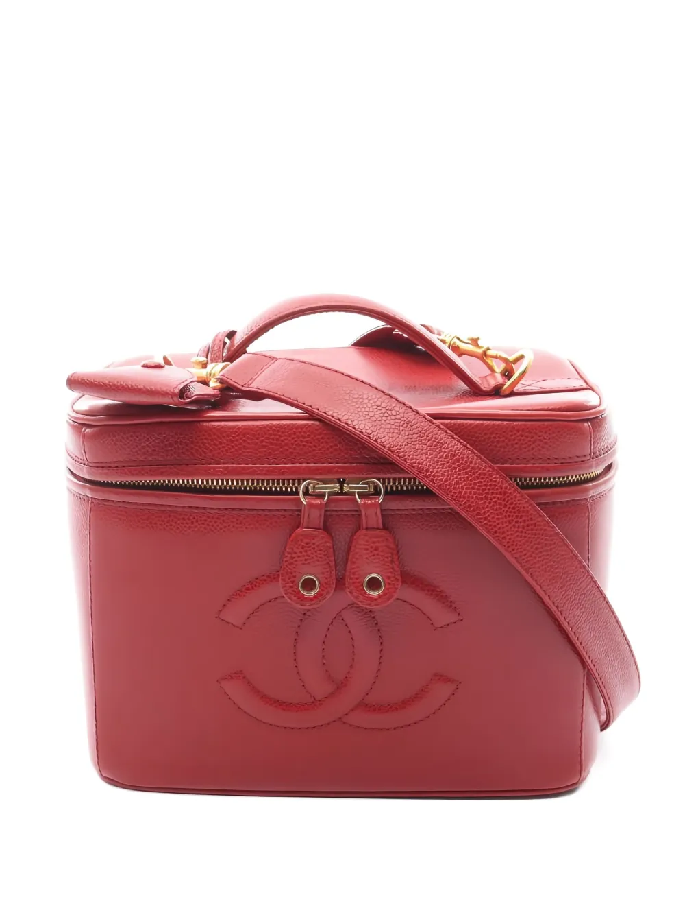 CHANEL Pre-Owned 1997-1999 ココマーク ハンドバッグ S - レッド CHANEL Pre-Owned 1997-1999 ココマーク ハンドバッグ S - レッド