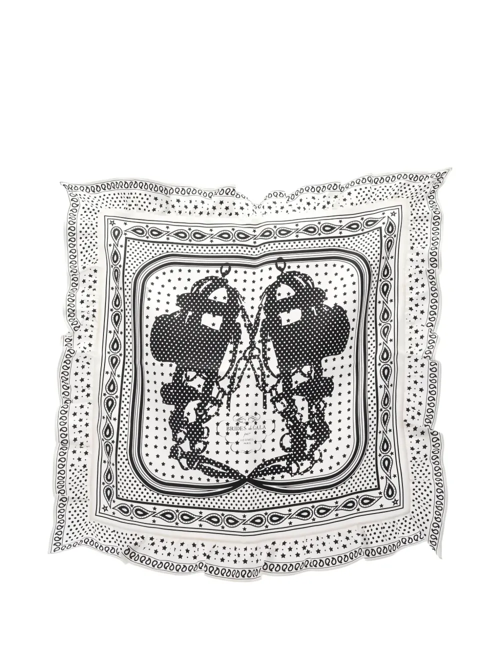 Hermès Pre-Owned 2010s Brides De Gala 70 scarf - Bianco
