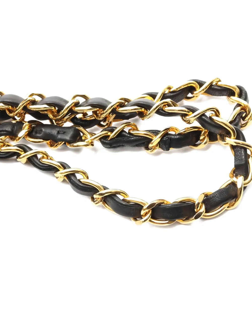 Pre-owned Chanel 1989-1991 Matelassé Double Flap Chain Shoulder Bag In Black