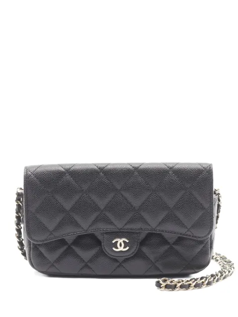 CHANEL Pre-Owned bolsa de hombro mini con soporte para celular 2021