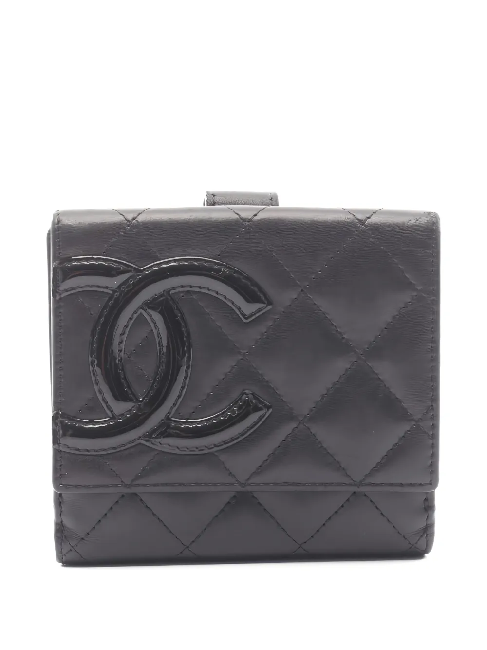 CHANEL Pre-Owned 2012 カンボン財布 - ブラック CHANEL Pre-Owned 2012 カンボン財布 - ブラック
