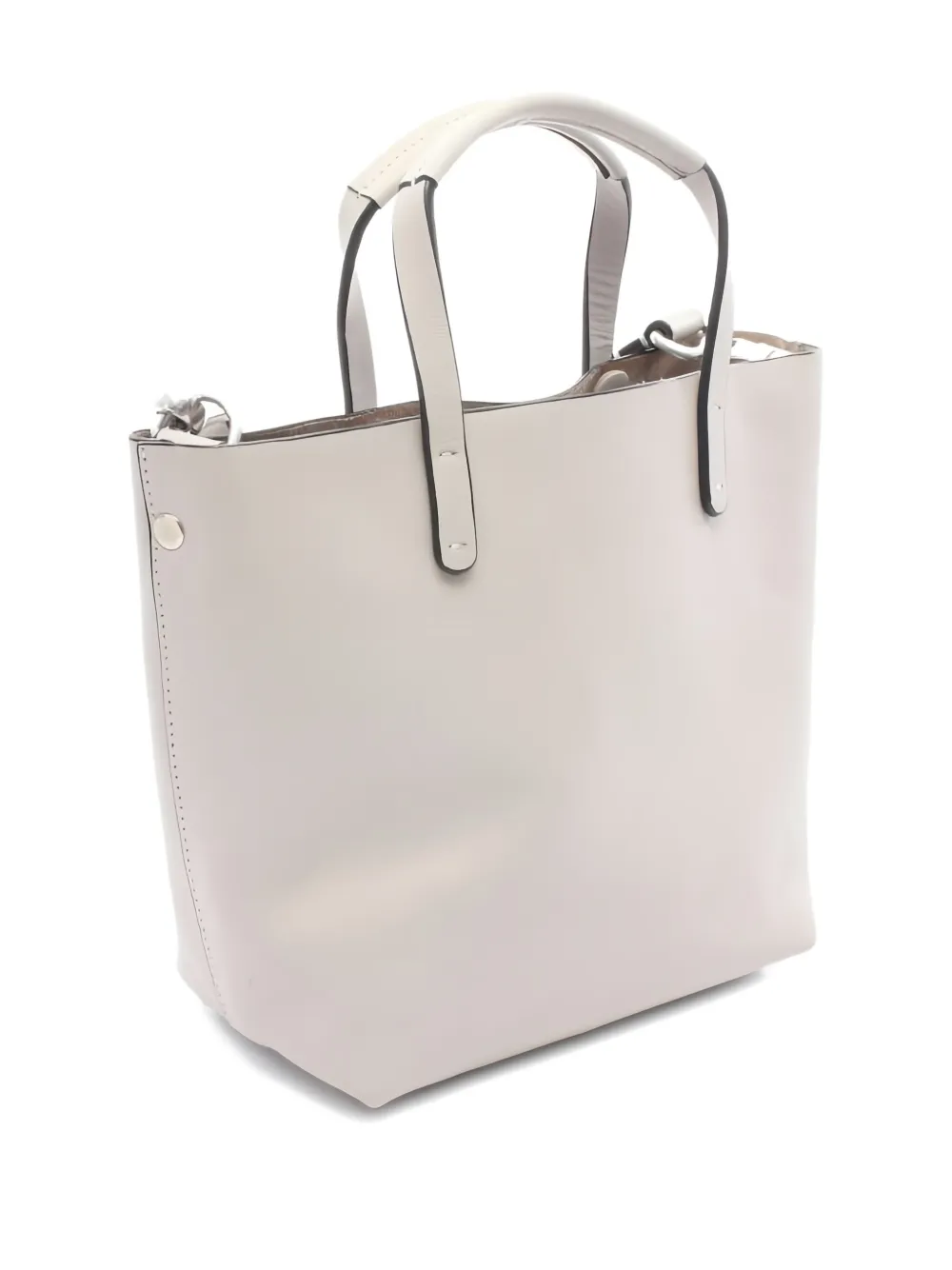 Pre-owned Vivienne Westwood Small 10's Logo-detail Leather Tote Bag In Neutral