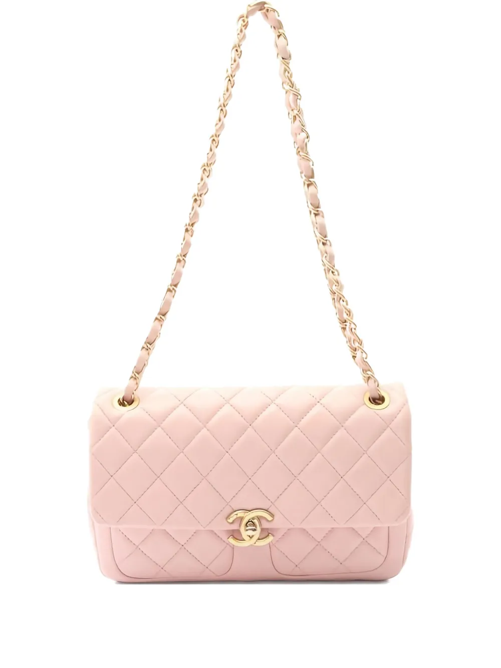 CHANEL Pre-Owned 2021 matelasse chain shoulder bag | Pink | Image 1
