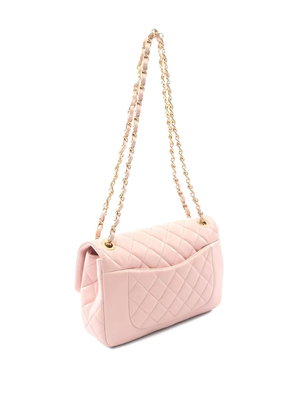 CHANEL Pre-Owned 2021 matelasse chain shoulder bag - Roze
