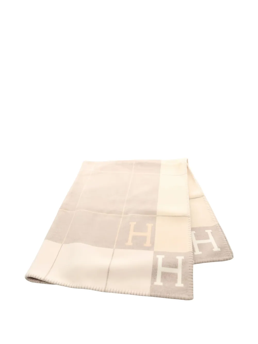 Hermès Pre-Owned Avalon III throw blanket | Nude | Image 1