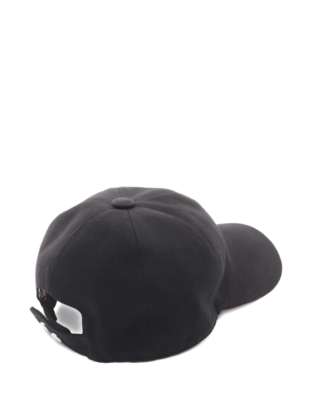 Pre-owned Chanel 1986-1988 Embroidered Coco Mark Cap In Black