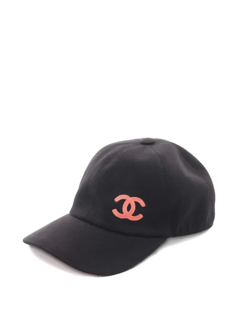 CHANEL Pre-Owned 1986-1988 embroidered coco mark cap