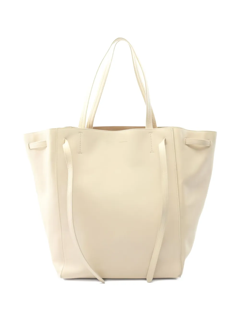 Pre-owned Celine 2000 Hippopotamus Phantom Leather Shoulder Bag In Neutral