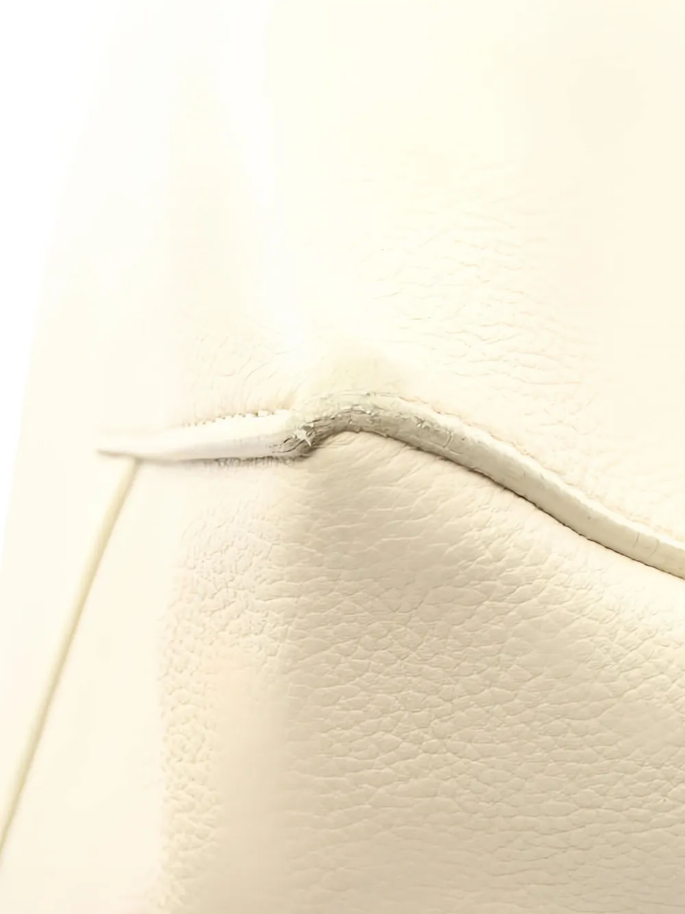 Pre-owned Celine 2000 Hippopotamus Phantom Leather Shoulder Bag In Neutral