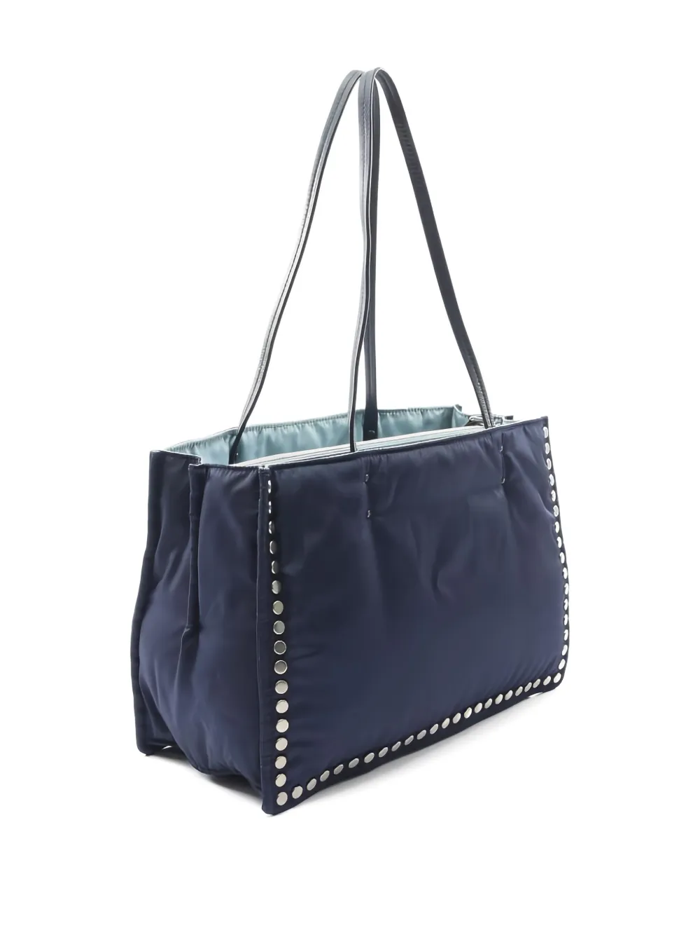 Prada Pre-Owned 2000s Tessuto Etiquette studded tote bag | Image 2