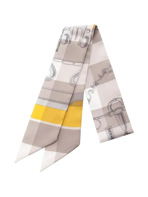 Hermès Pre-Owned 2010 Mors et Gourmettes ribbon scarf