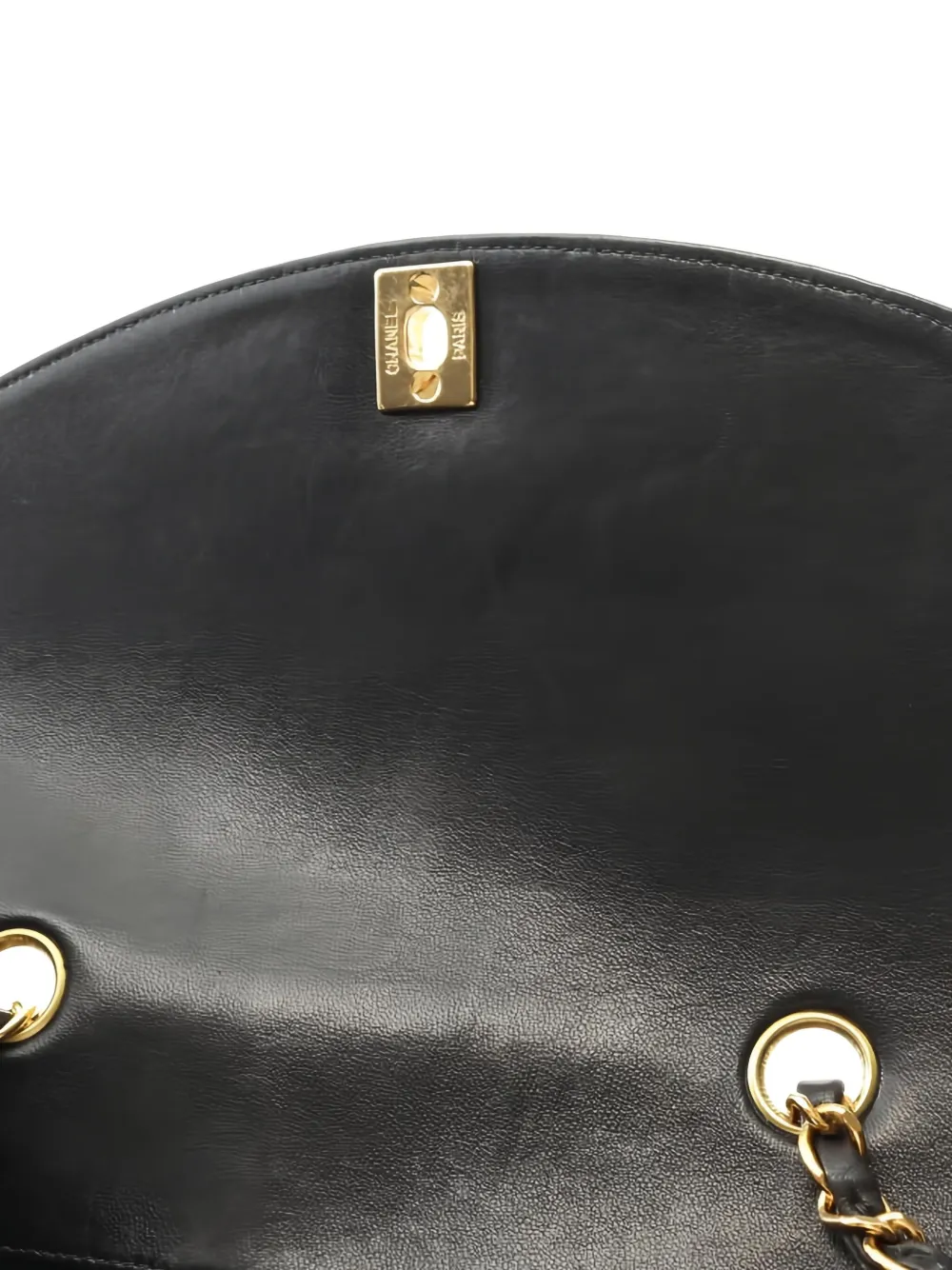 CHANEL Pre-Owned 1996-1997 kleine Diana Matelassé schoudertas met ketting Zwart