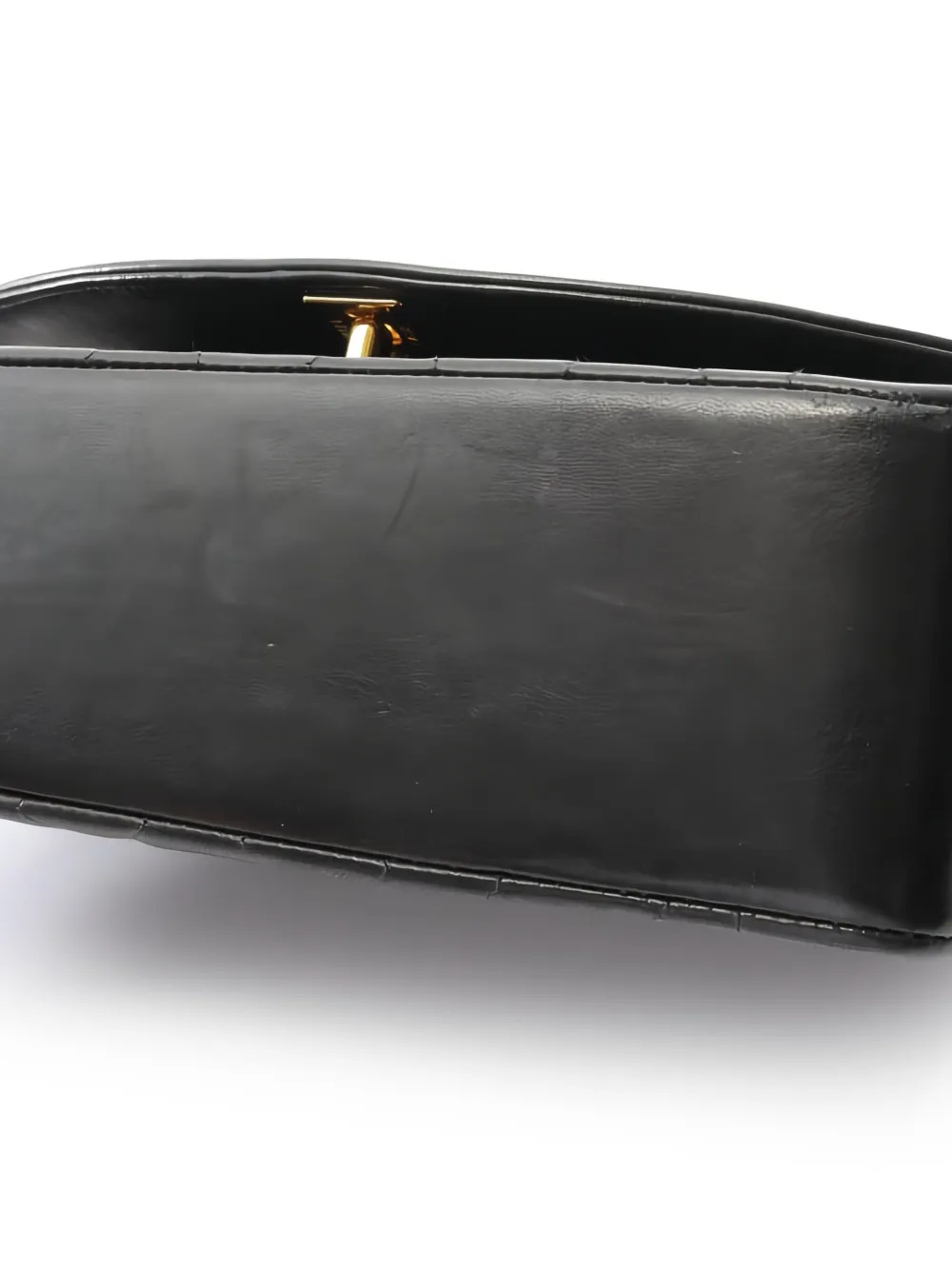 CHANEL Pre-Owned 1996-1997 kleine Diana Matelassé schoudertas met ketting Zwart