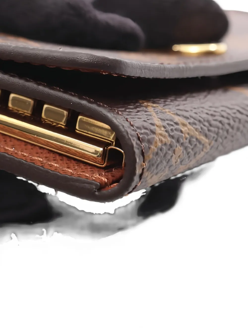 Pre-owned Louis Vuitton 2020s Multiclés 4 Monogram Ring Key Case In Brown