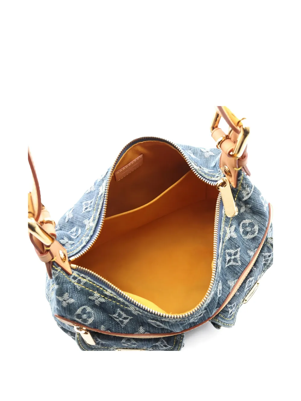 Pre-owned Louis Vuitton 2006 Monogram Buggy Pm Denim Shoulder Bag In Blue