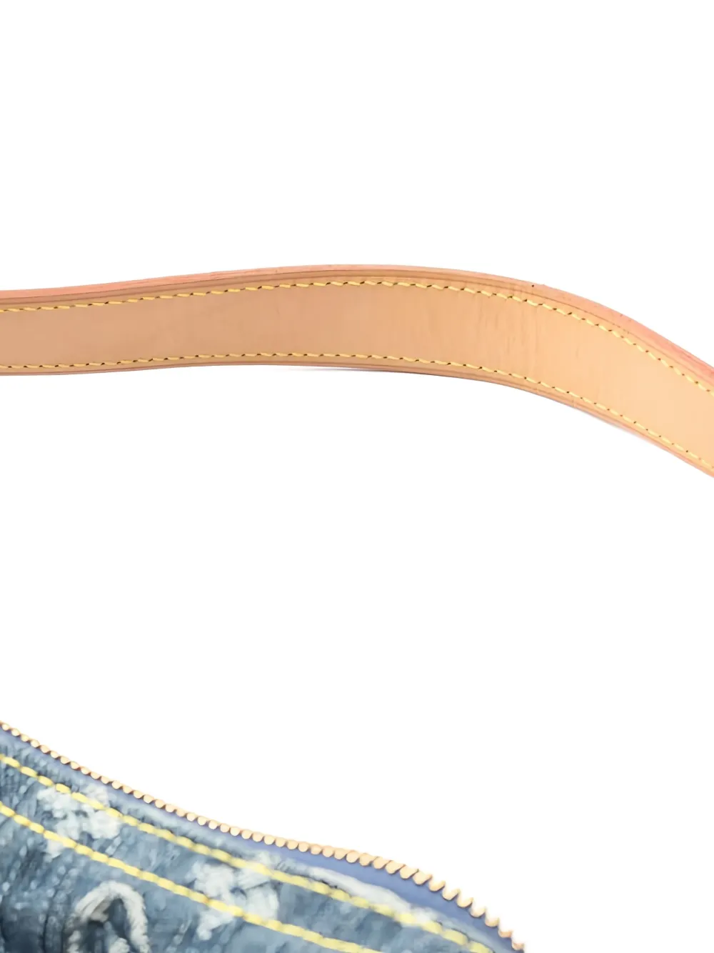 Pre-owned Louis Vuitton 2006 Monogram Buggy Pm Denim Shoulder Bag In Blue